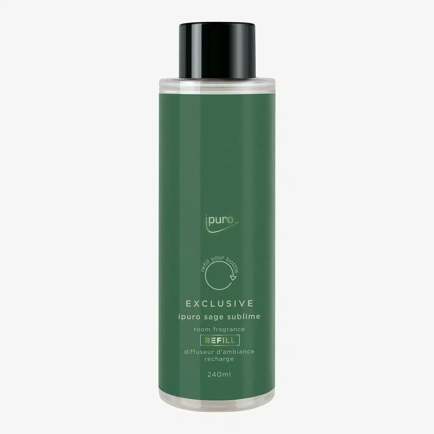 ipuro Exclusive Sublime Sage Nachfüllung 240 ml für einen frischen Salbeiduft im Zuhause