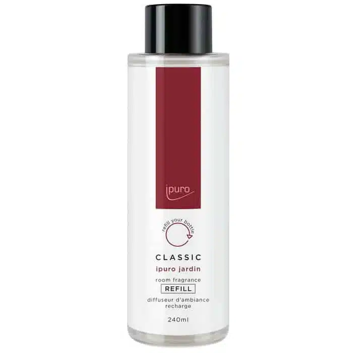 ipuro Classic jardin Nachfüllung 240ml für den Raumduft mit Duftstäbchen