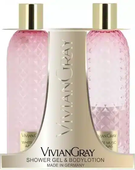 Gemstone Pink Geschenkset mit Creme-Duschgel und Bodylotion, 2x300ml Pflegeset