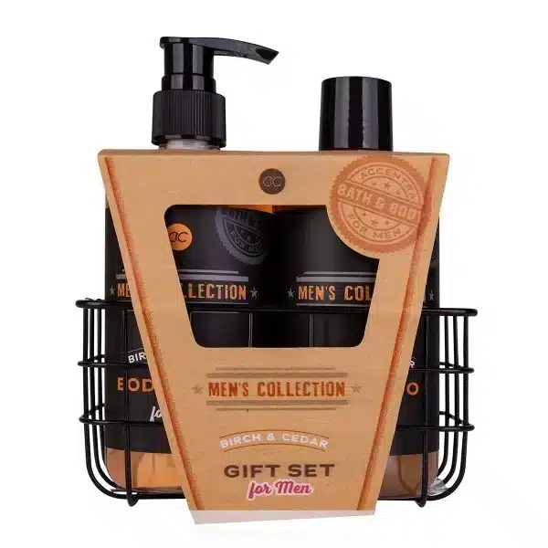 Men's Collection Geschenkset im Drahtkorb mit Pflegeprodukten für Ihn