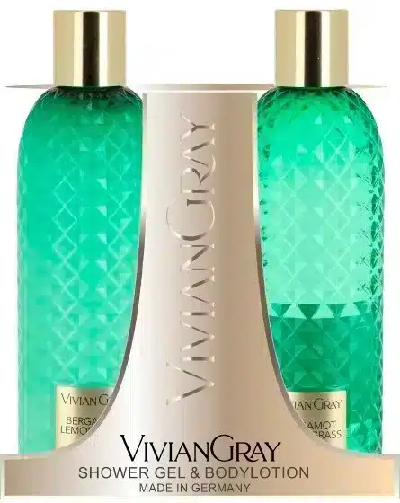 Gemstone Green Geschenkset mit Creme-Duschgel und Bodylotion, 2x300ml Pflegeset
