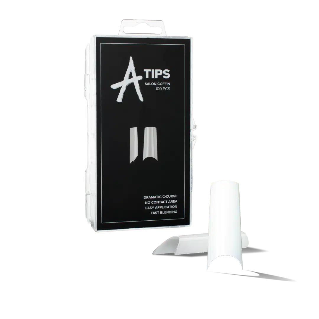 Astonishing Salon Coffin Tips, Set mit 100 Stück Kunstnagel-Tips in Coffin-Form