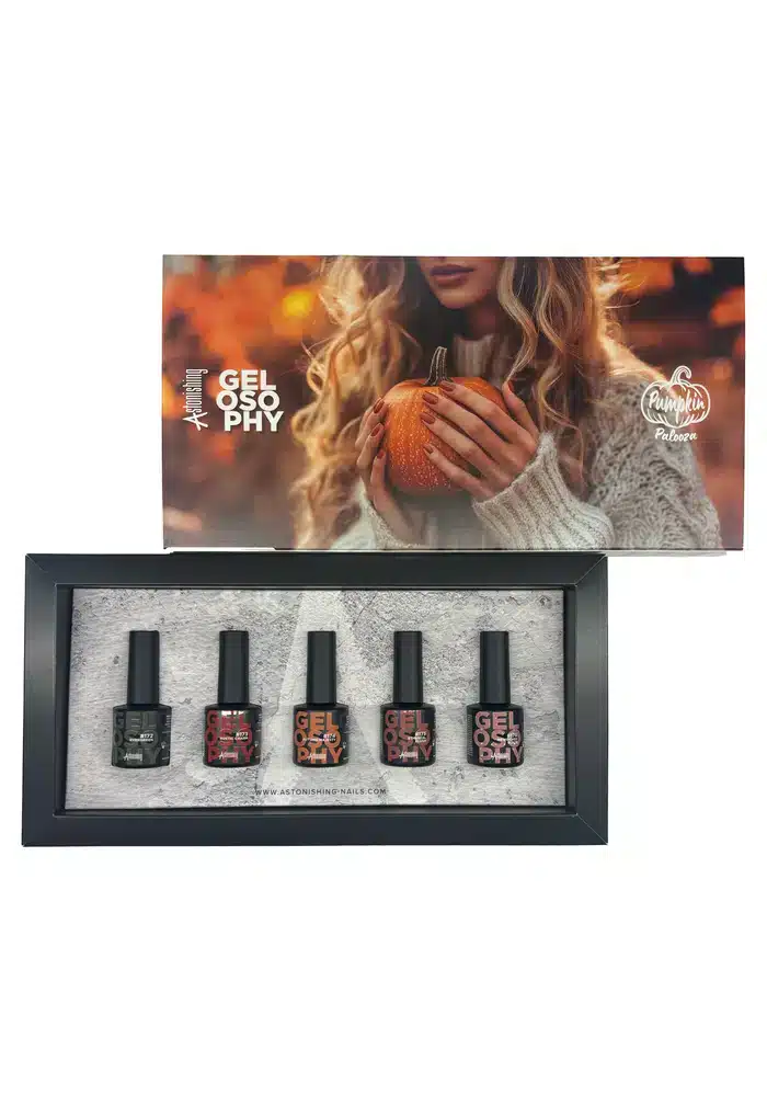 Astonishing Gelosophy Pumpkin Palooza Collection Kit mit 5 Gellacken à 7 ml