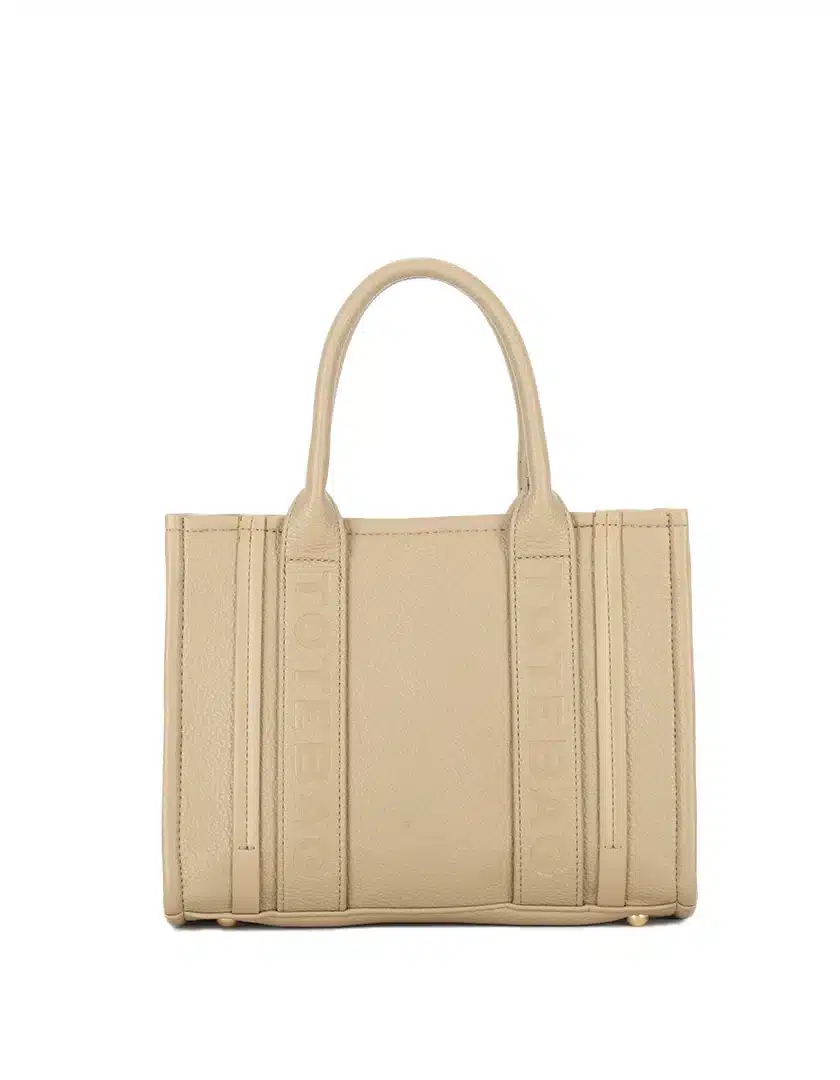 Handtasche aus Kunstleder 'Tote Bag' in Apricot, ein frischer und stilvoller Shopper von Giuliano