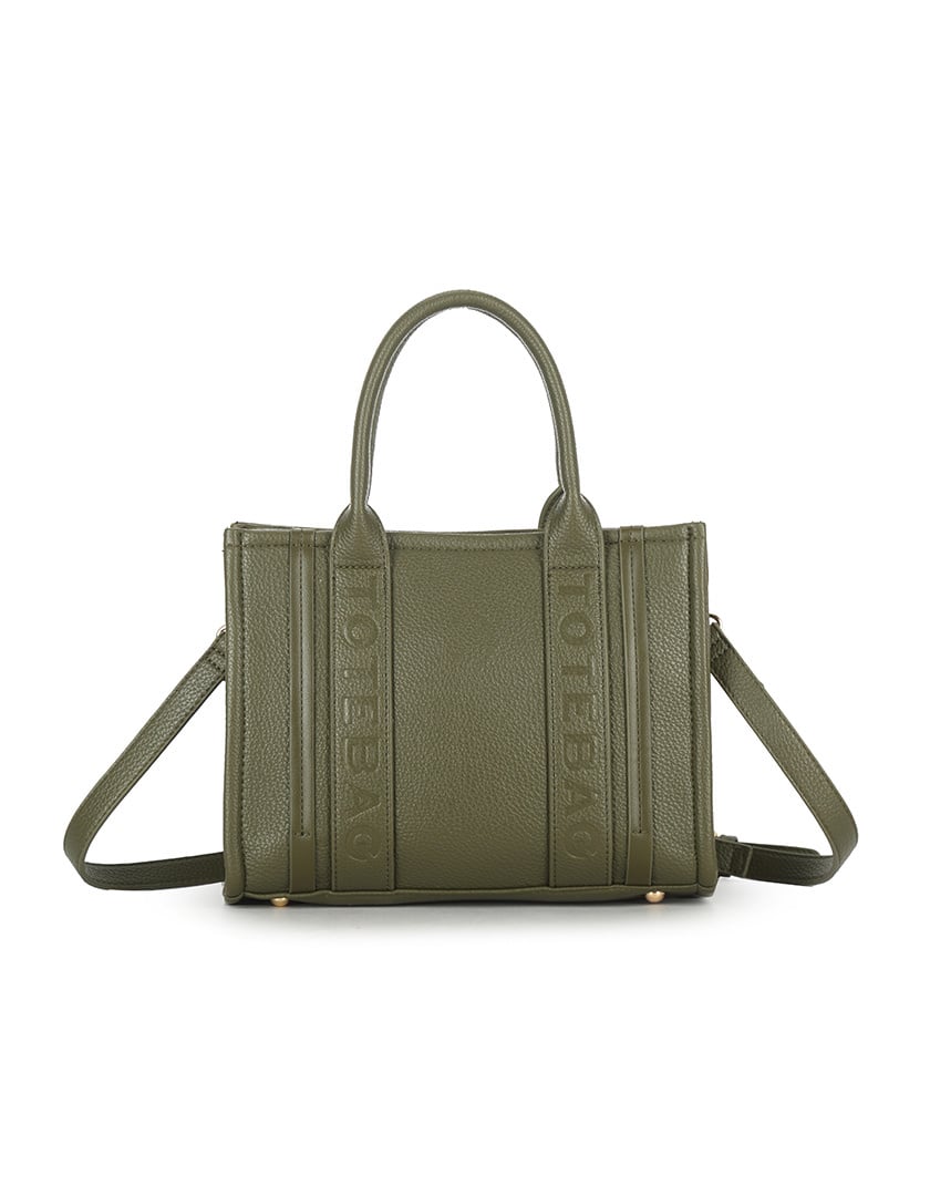 Grüne Handtasche 'Tote Bag' aus Kunstleder von Giuliano, geräumig und stilvoll für den Alltag