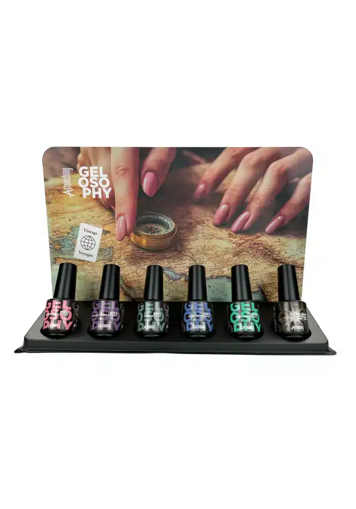 Astonishing Gelosophy Vintage Voyages Collection Kit mit 6 Gellacken à 15ml in einem Display