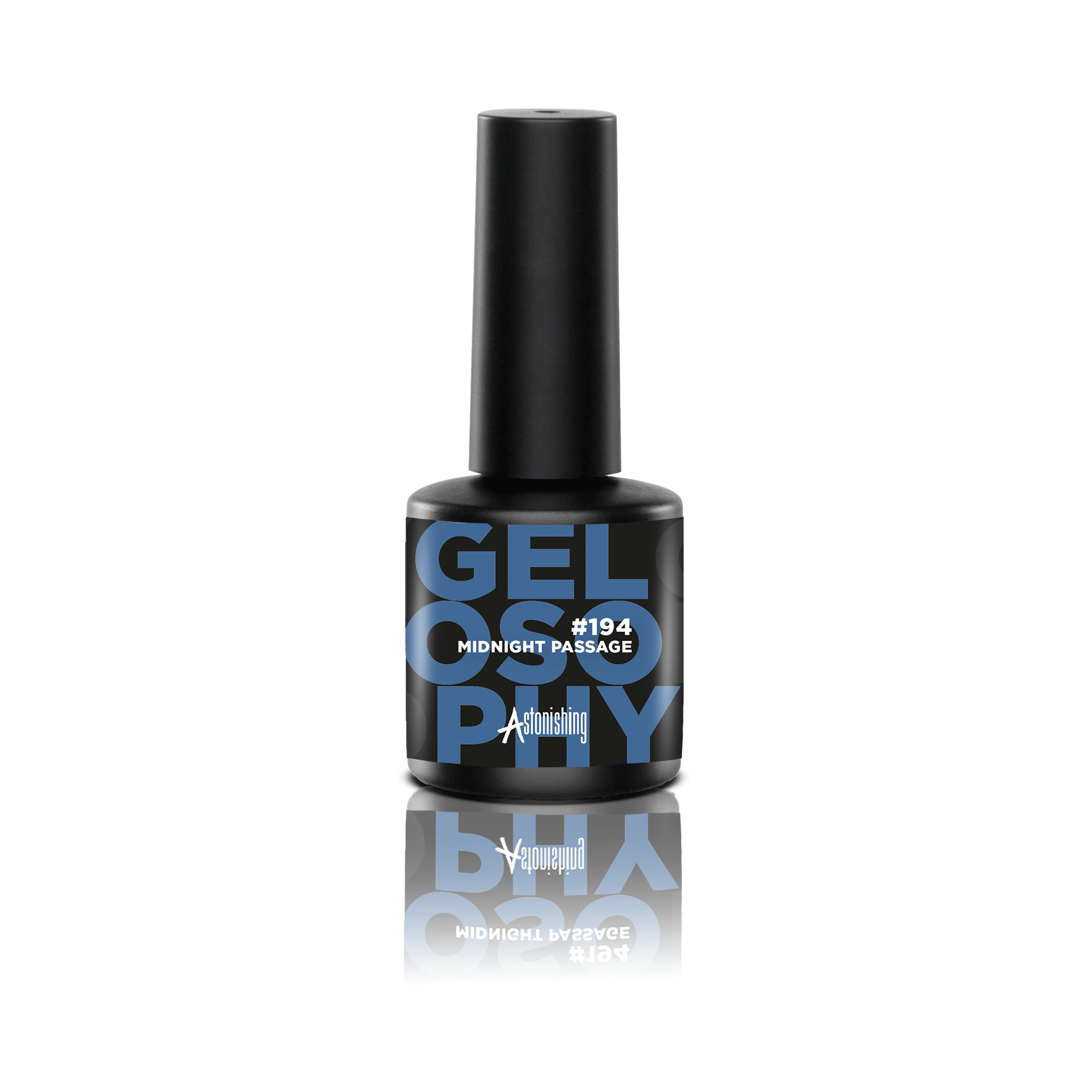 Astonishing Gelosophy #194 Midnight Passage 15ml, Gellack in einem dunklen Mitternachtston für die Nägel