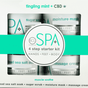 BCL Spa 4 Step Starter Kit mit Tingling Mint und CBD für eine pflegende Spa-Pediküre