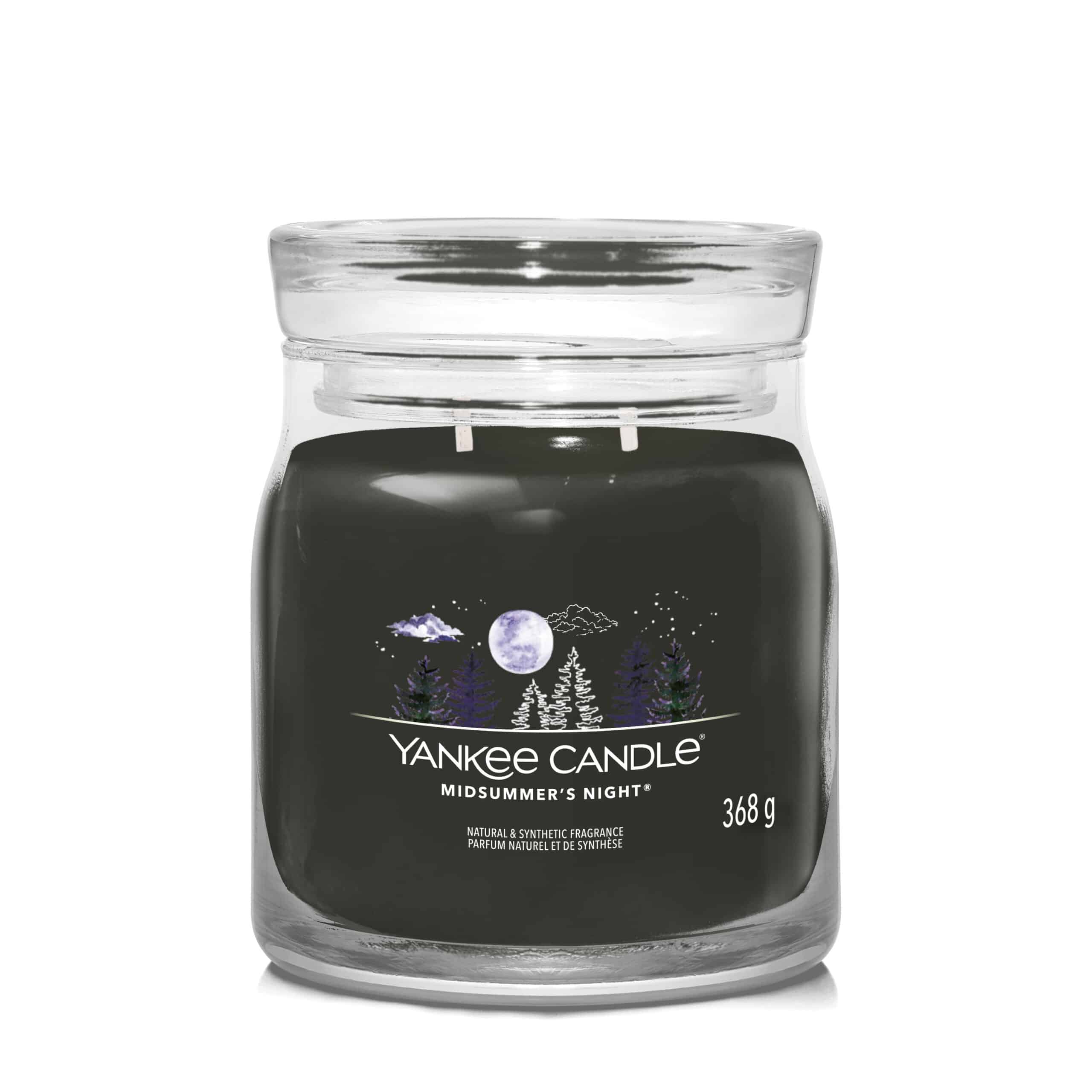 Yankee Candle Midsummer's Night Signature Duftkerze im mittelgroßen Glas mit warmem Duft