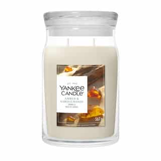 Yankee Candle Amber & Sandalwood Signature Large Jar im großen Glas