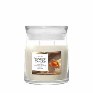 Yankee Candle Amber & Sandalwood Signature Medium Jar im Glas
