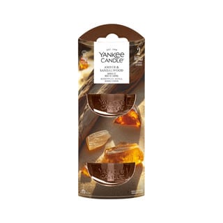 Yankee Candle Electric Refill Amber & Sandalwood, Packung mit 2 Nachfüllungen