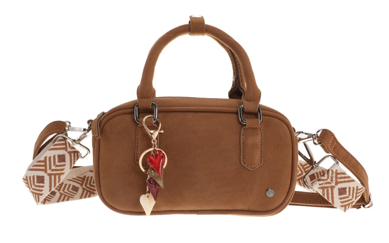 Milton Handtasche in camelfarbener Lederoptik mit Henkeln für einen stilvollen Look