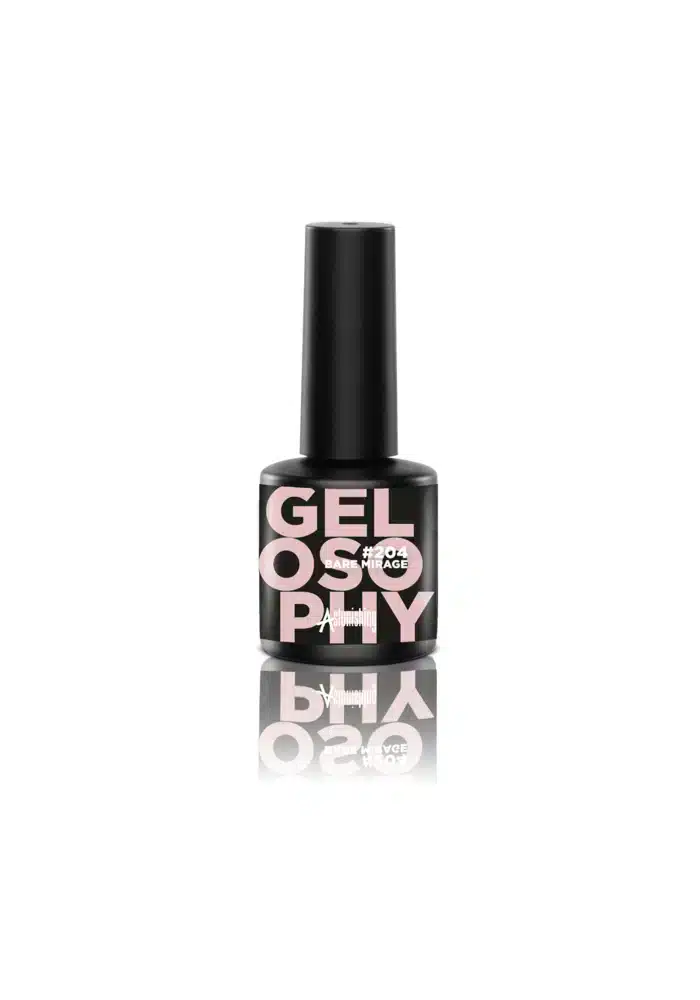 Astonishing Gelosophy #204 Bare Mirage Gellack in dezentem Nude-Ton, 15-ml-Fläschchen