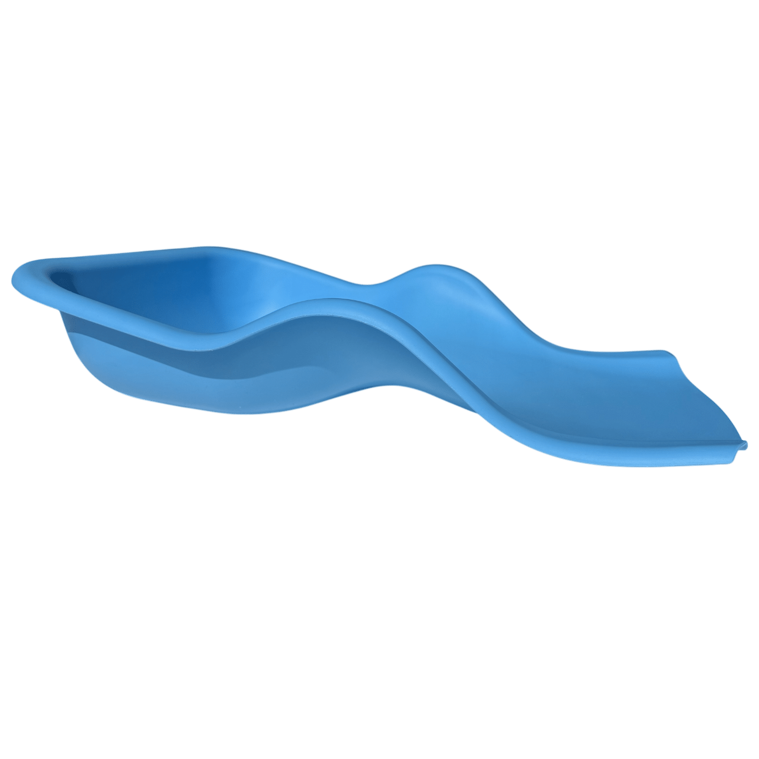 Flexible blaue Auffangschale mit gewellter Form für Fußpflegebehandlungen